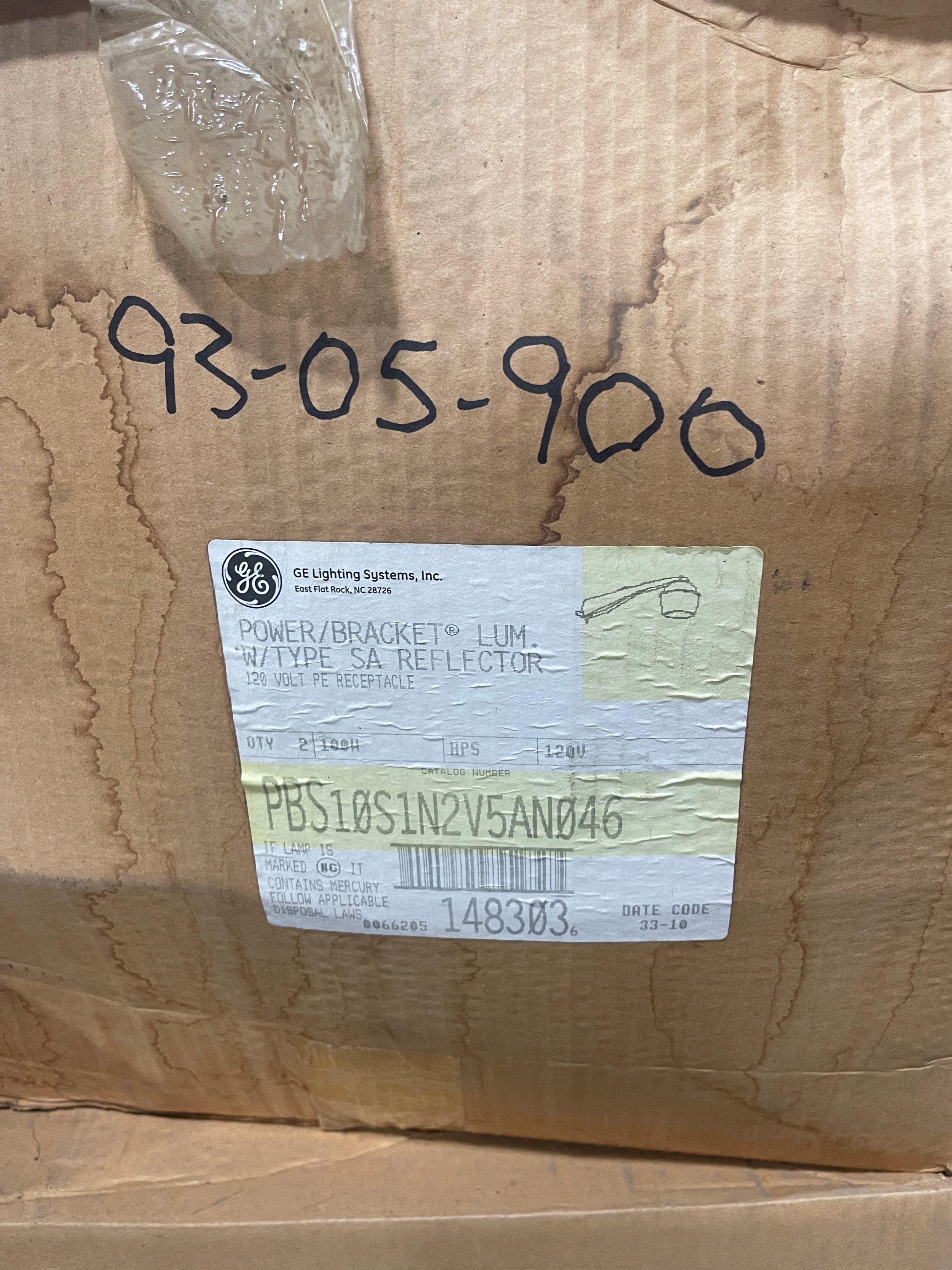 LUMINAIRE, PWR BRKT UNIT HPS GRA 100W